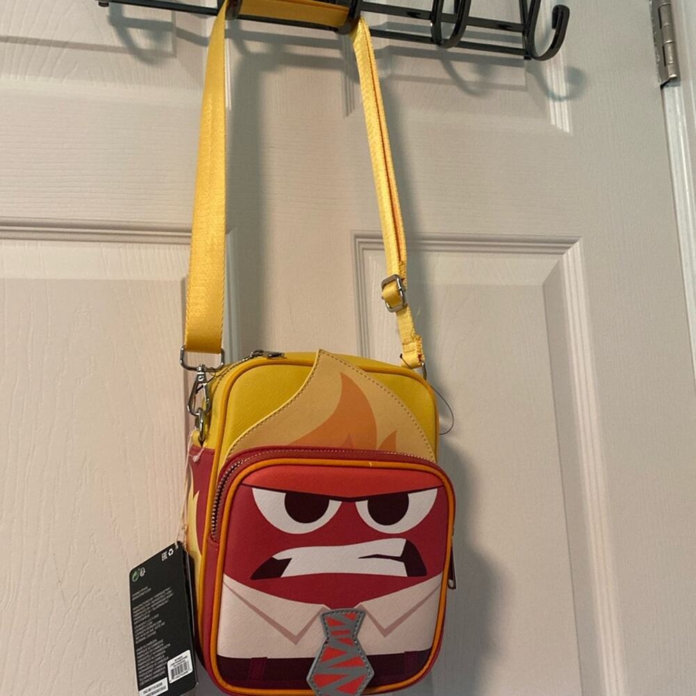 BNWT PIXAR Loungefly INSIDE OUT Anger Emotion Crossbody Bag
